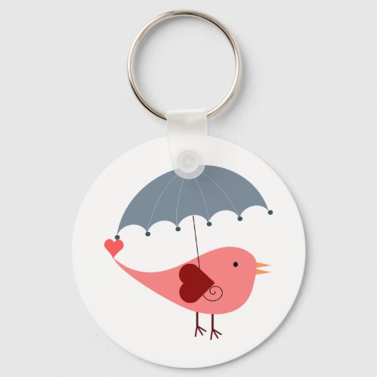 Porte-clés Oiseau Aux Parapluies (Recto)