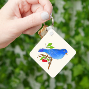 Porte-clés Oiseau bleu