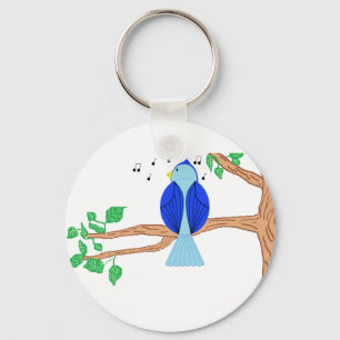 Porte-clés Oiseau bleu