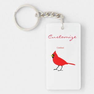 Porte-clés Oiseau cardinal rouge Thunder_Cove