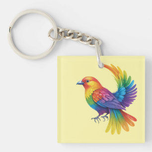 Porte-clés Oiseau Coloré