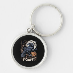 Porte-clés Oiseau corbeau drôle rétro F-Caw-F Corbeau oiseau