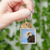 Porte-clés Oiseau d'aigle à tête blanche (main)