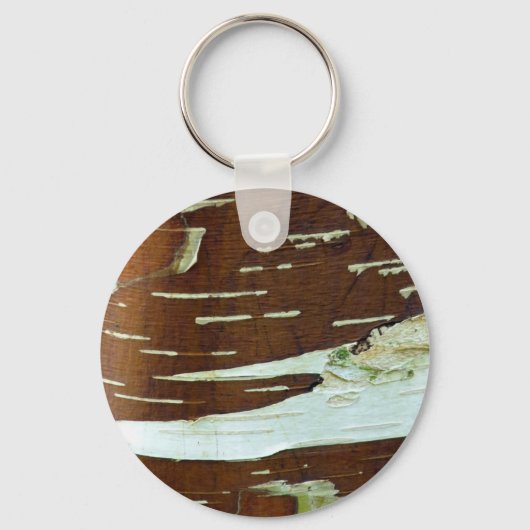 Porte-clés Oiseau d'Arbre Naturel (Recto)