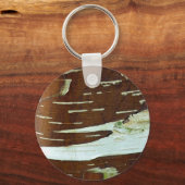 Porte-clés Oiseau d'Arbre Naturel (Recto)