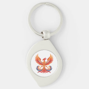 Porte-clés Oiseau de feu mythologique fantastique lumineux
