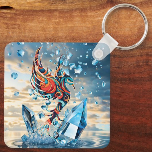 Porte-clés Oiseau de glace (Verso)