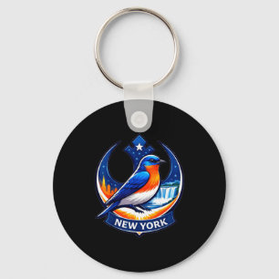 Porte-clés oiseau de l'état de New York résistance bluebird n