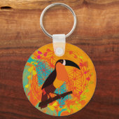 Porte-clés Oiseau de Mandala (Recto)