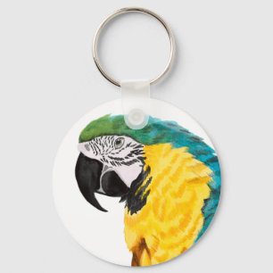 Porte-clés Oiseau de perroquet tropical