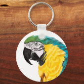 Porte-clés Oiseau de perroquet tropical (Recto)