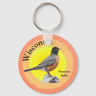 Porte-clés Oiseau d'État du Wisconsin