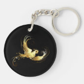 Porte-clés Oiseau d'or sur Arrière - plan noir (Dos)