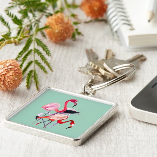 Porte-clés Oiseau d'oranger flamand (Côté)