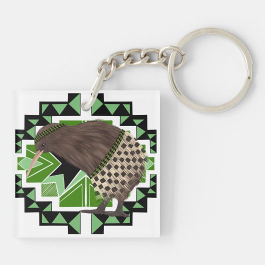 Porte-clés Oiseau national traditionnel néo-zélandais - Oisea (Dos)