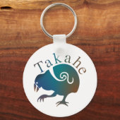 Porte-clés Oiseau néo-zélandais TAKAHE (Recto)
