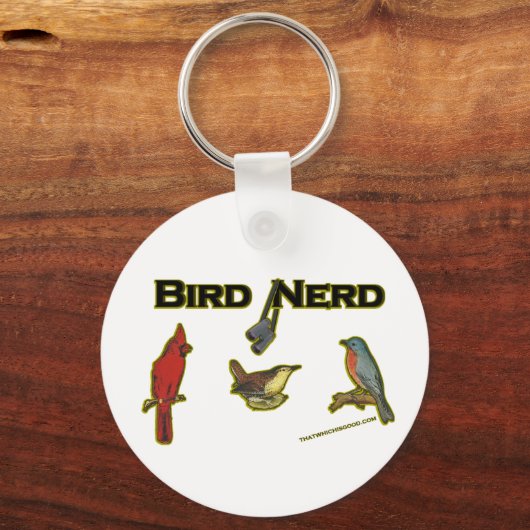 Porte-clés Oiseau Nerd (Recto)