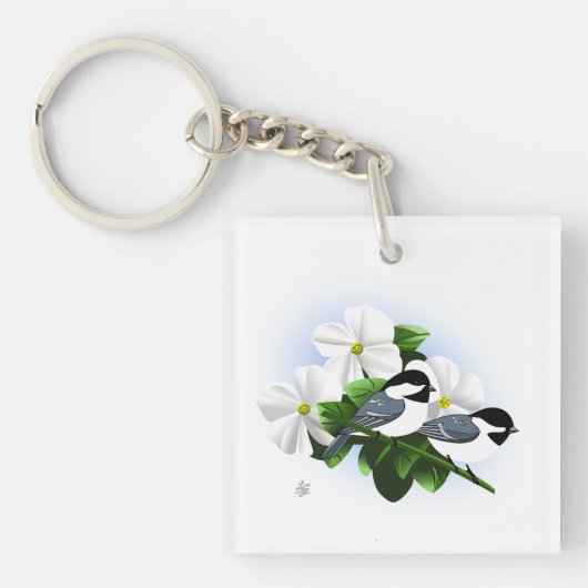 Porte-clés oiseau personnalisé (Devant)