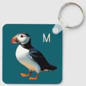 Porte-clés Oiseau sauvage côtier de Puffin Atlantique Monogra (Dos)