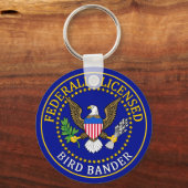 Porte-clés Oiseau Sceau Bander (Recto)