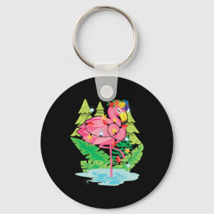 Porte-clés Oiseau Tropical Animal Flamant Lumieres Noel Chris