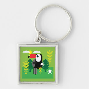 Porte-clés Oiseau tropical du Toucan