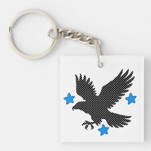 Porte-clés oiseau volant (Devant)