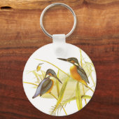 Porte-clés Oiseaux Alcedinidés Vintage (Recto)