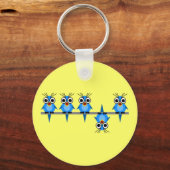 Porte-clés oiseaux amusants (Recto)