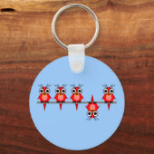 Porte-clés oiseaux amusants (Recto)