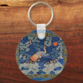 Porte-clés Oiseaux artisanaux broderies chinoises en cris (Recto)