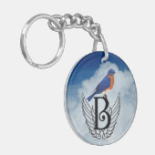 Porte-clés Oiseaux bleus paradisiaques (Devant gauche)