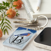 Porte-clés Oiseaux bleus paradisiaques (Devant droit)