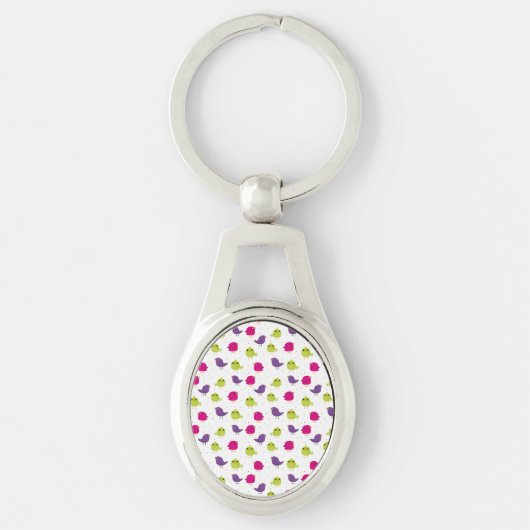 Porte-clés Oiseaux colorés mignons (Devant)