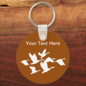 Porte-clés Oiseaux De La Nature En Vol (Recto)