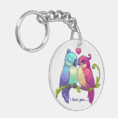 Porte-clés Oiseaux de l'amour (Devant gauche)