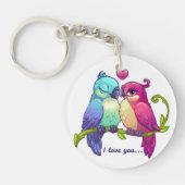 Porte-clés Oiseaux de l'amour (Devant)