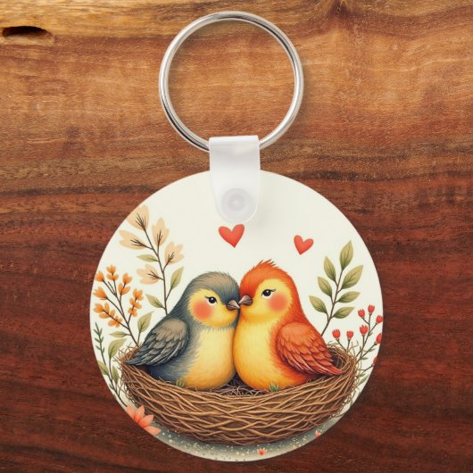 Porte-clés Oiseaux de l'amour (Verso)