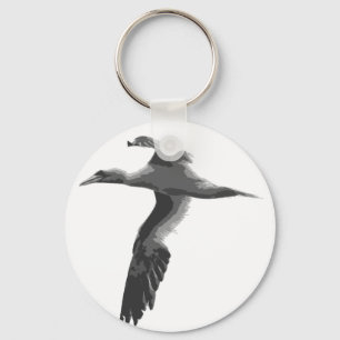 Porte-clés Oiseaux de mer abstraits