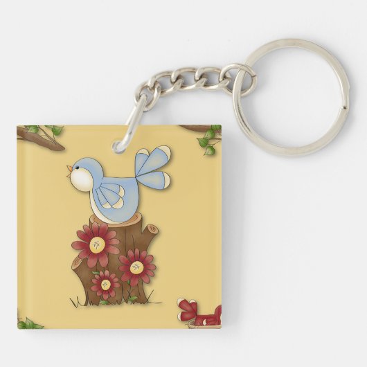 Porte-clés Oiseaux de printemps (Dos)