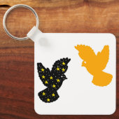 Porte-clés Oiseaux – Design de silhouette volante (Recto)