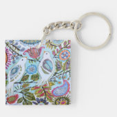 Porte-clés Oiseaux en papier I (Dos)
