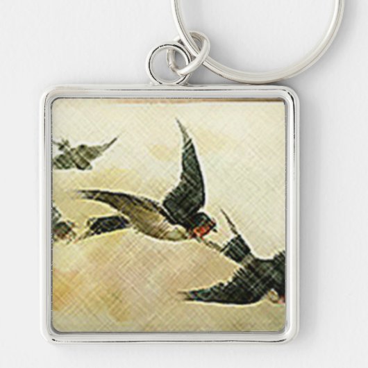 Porte-clés Oiseaux en vol (Devant)