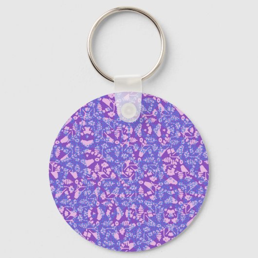 Porte-clés Oiseaux Et Fleurs (Recto)