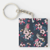 Porte-clés Oiseaux et fleurs (Devant)