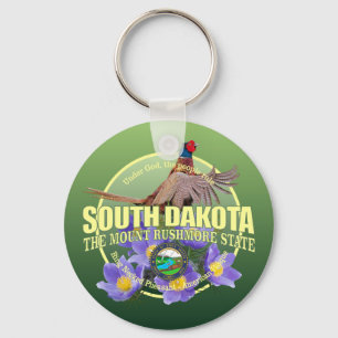 Porte-clés Oiseaux et fleurs du Dakota du Sud
