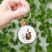 Porte-clés Oiseaux néo-zélandais Lecture des livres (Main)