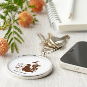 Porte-clés Oiseaux néo-zélandais Lecture des livres (Côté)