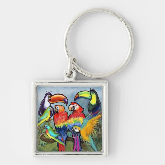 Porte-clés Oiseaux tropicaux (Devant)
