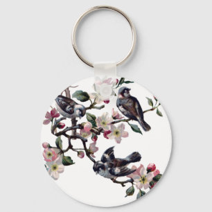 Porte-clés Oiseaux vintages